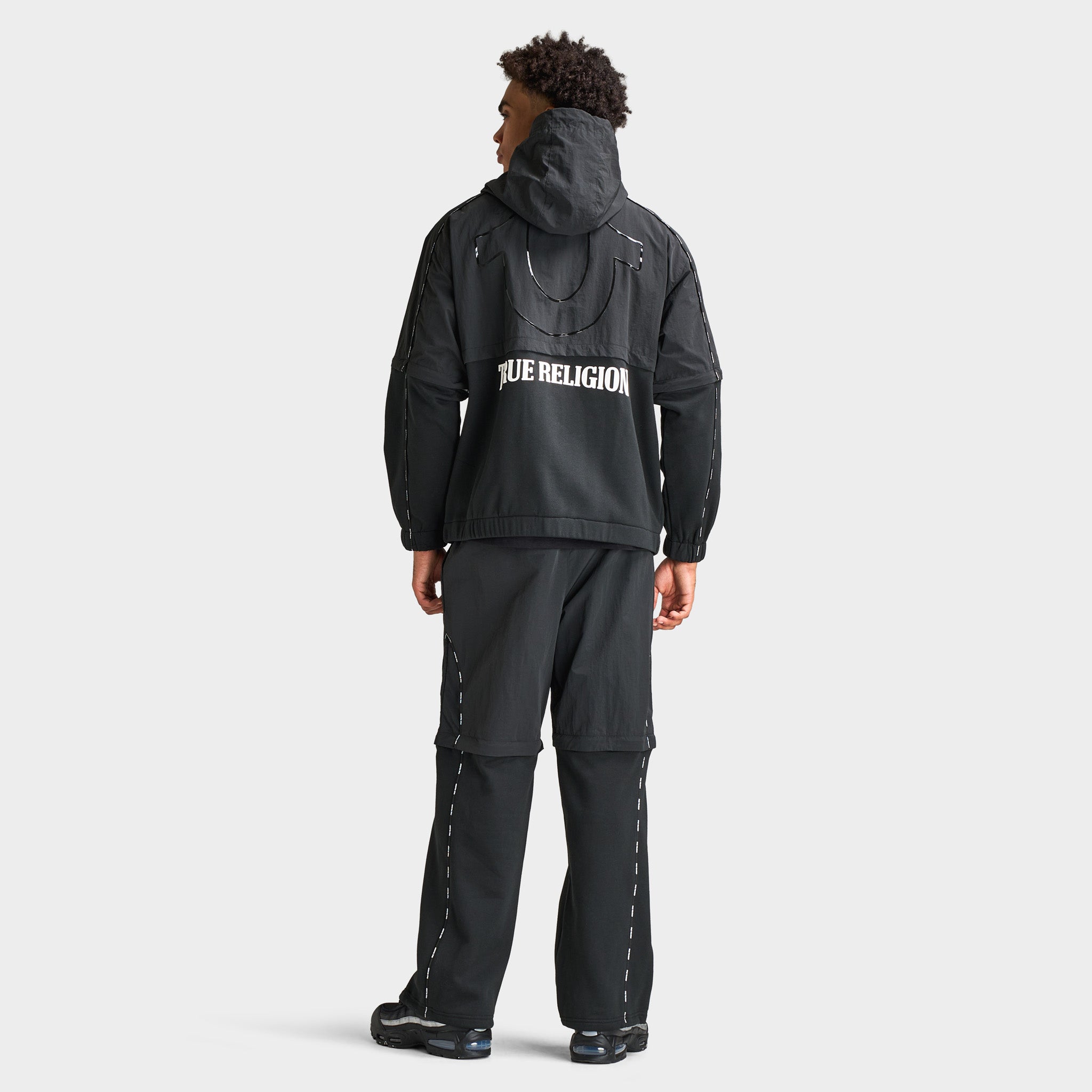 True Religion Nylon Fleece Zip Off Jacket / Jet Black – JD Sports