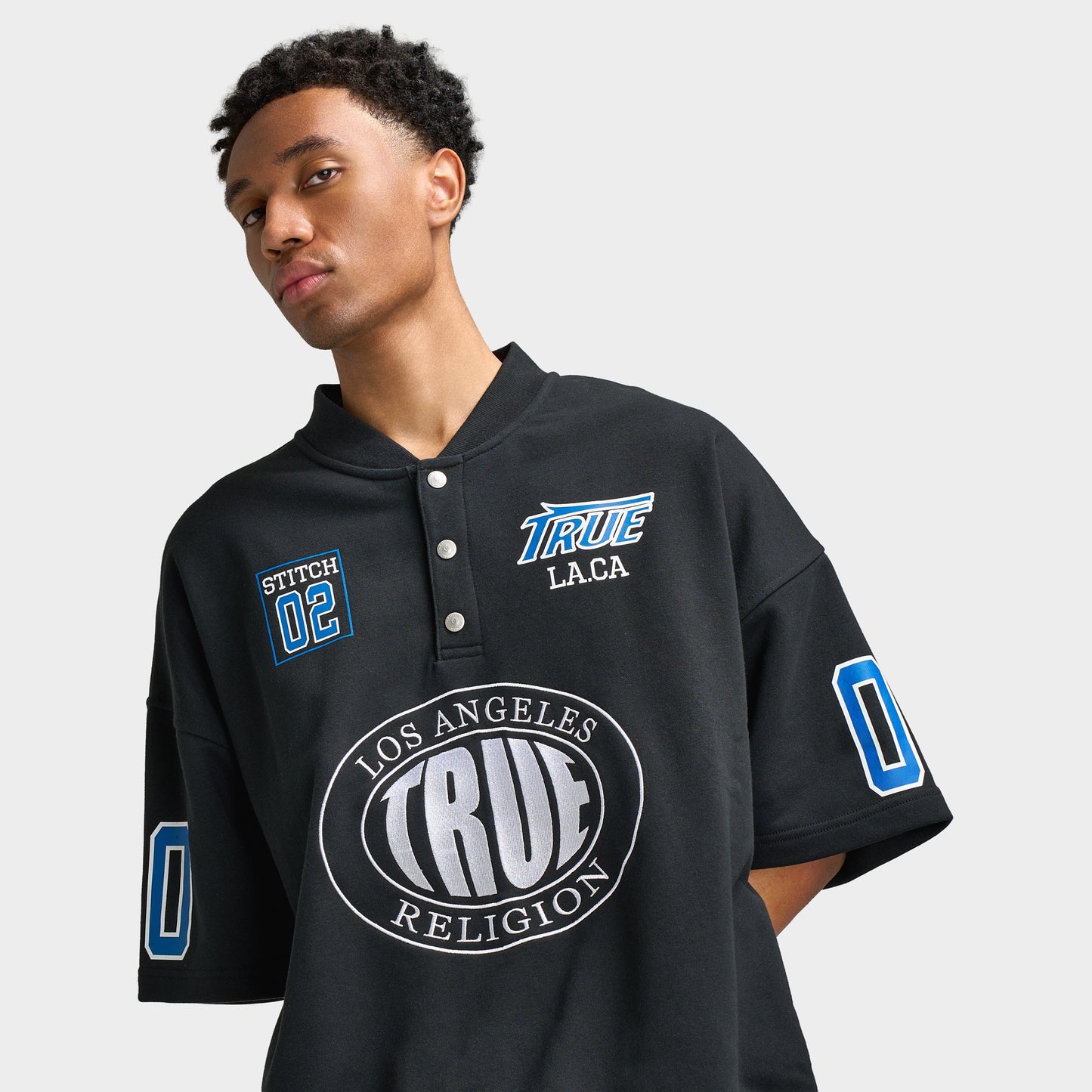 True Religion Oversize Sport Sweatshirt / Black