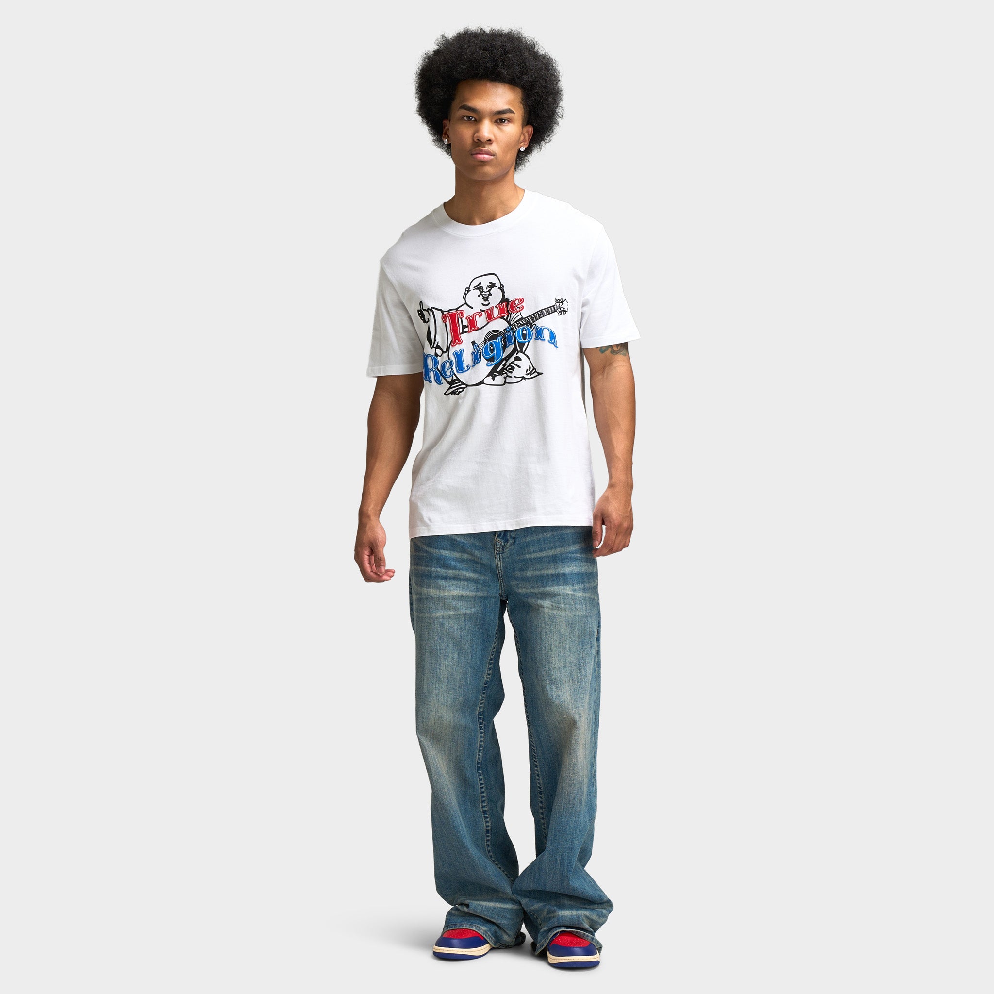 True Religion Original Stitch T-Shirt / Optic White – JD Sports
