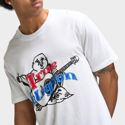 True Religion SS Original Stitch Tee / Optic White