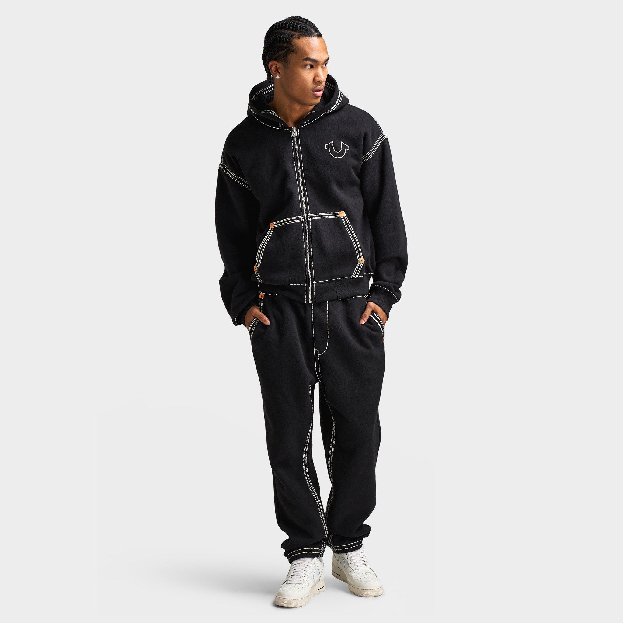 True Religion Super Quad Stitch Jogger / Black – JD Sports