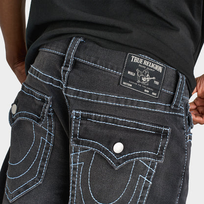 True Religion Bobby Big T Short à Rabat / Noir Profond Délavé