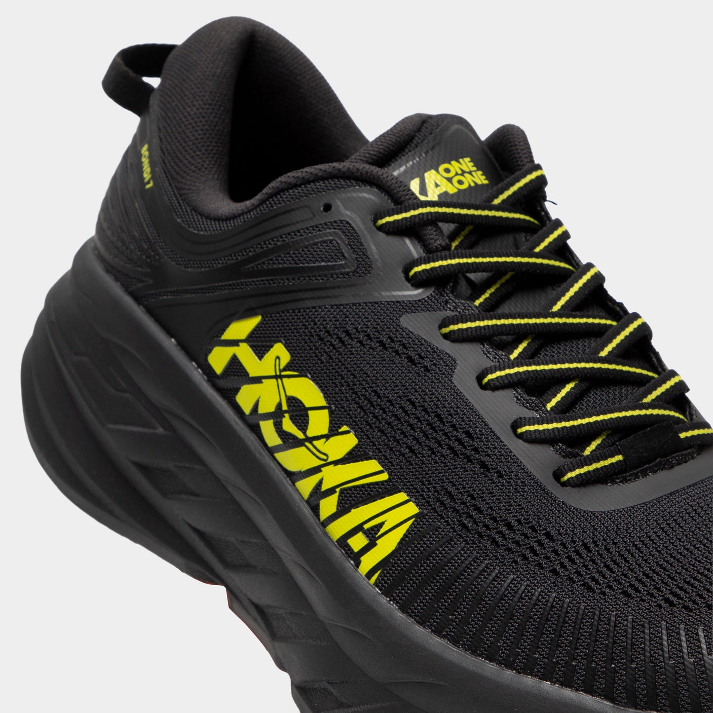 HOKA Bondi 7 Noir / Hoka Agrumes
