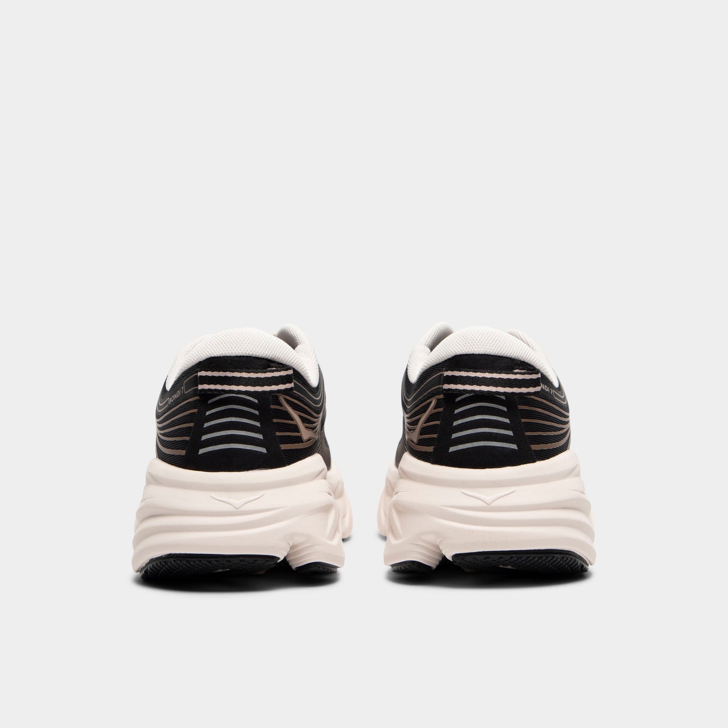 Hoka Women's Bondi 7 Black / Rose Cream