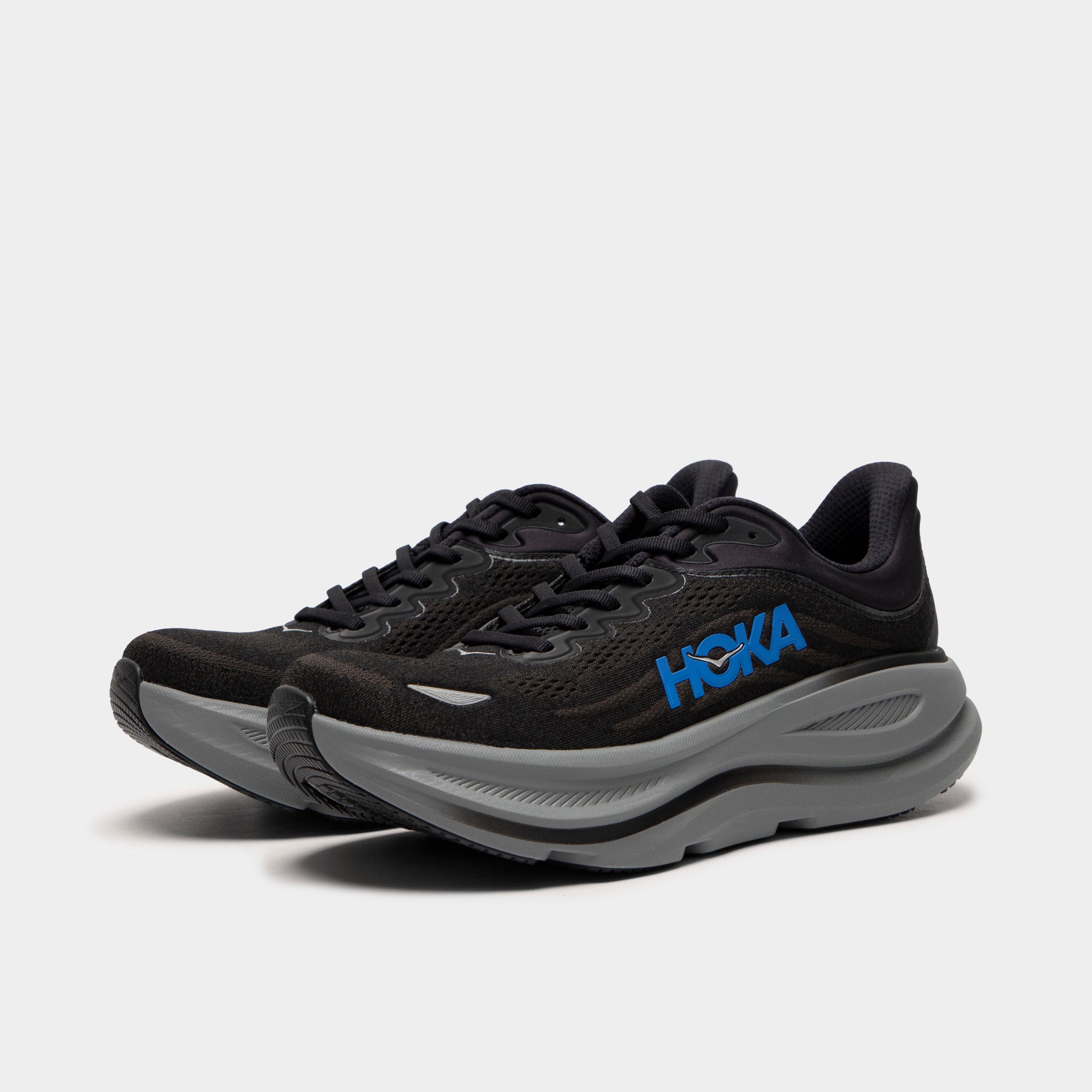 Hoka Bondi 9 Black / Cobalt – JD Sports