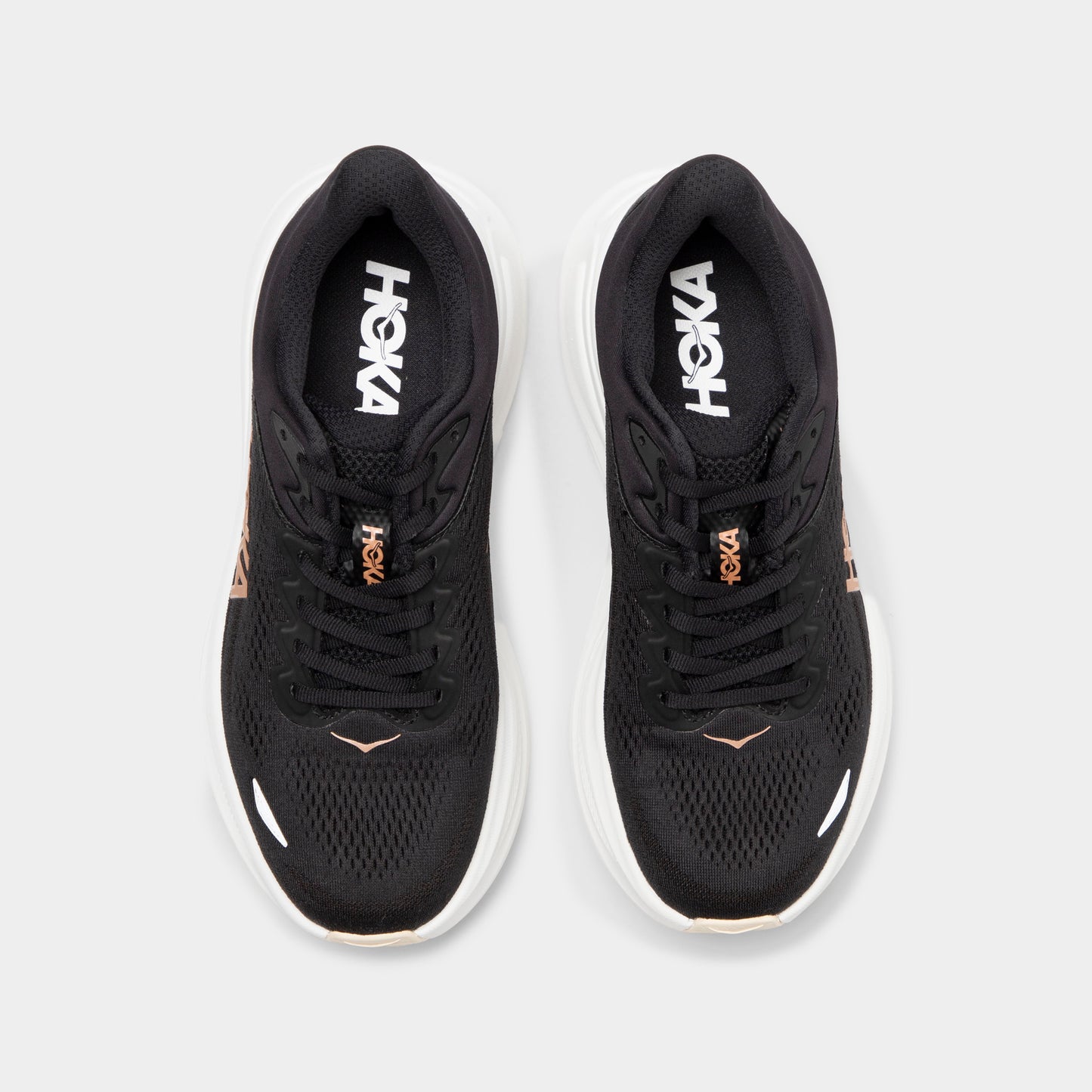 Hoka Women's Bondi 9 Black / Rose Gold