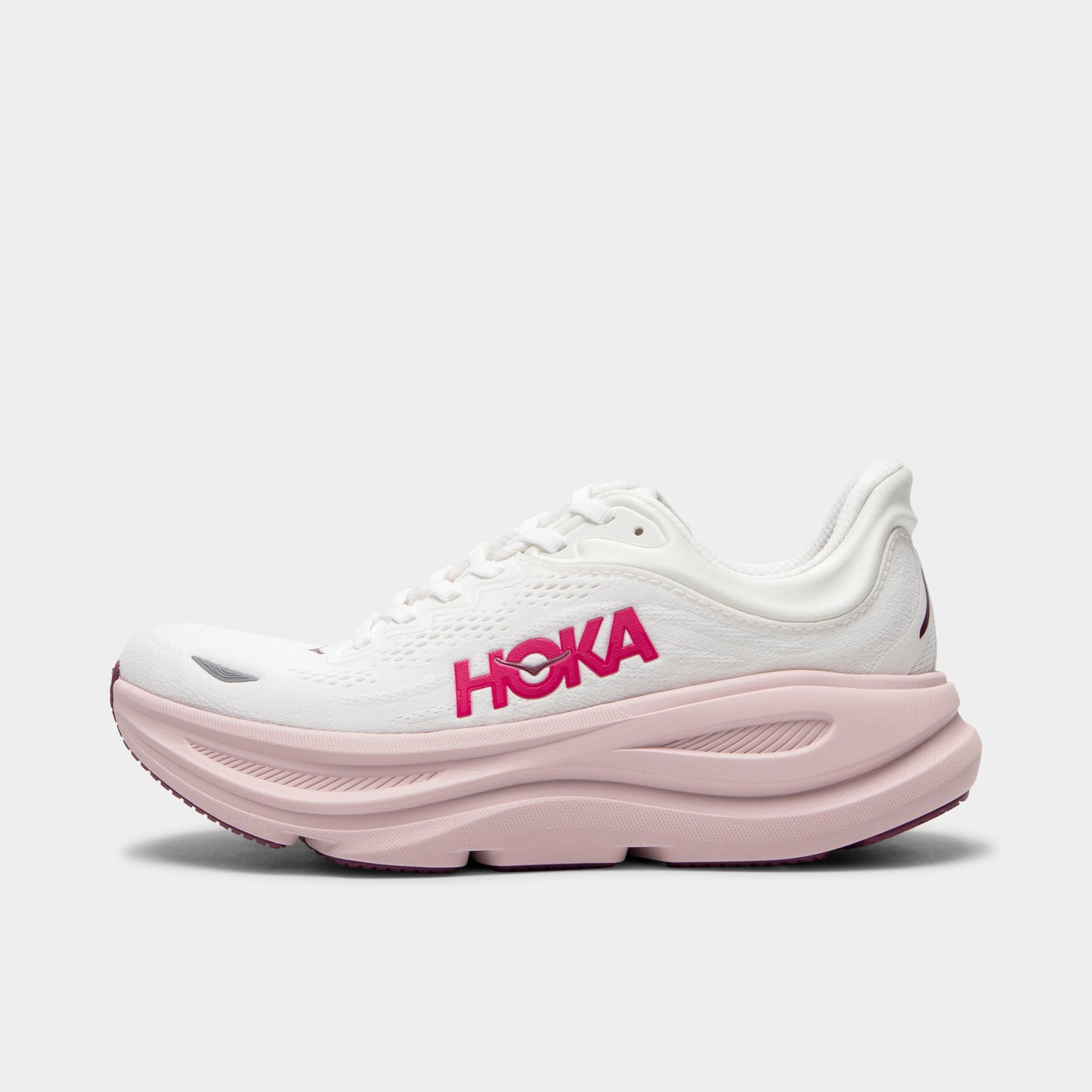 Hoka Femme Bondi 9 Blanc / Opaline Rose