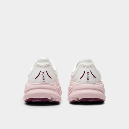 Hoka Femme Bondi 9 Blanc / Opaline Rose