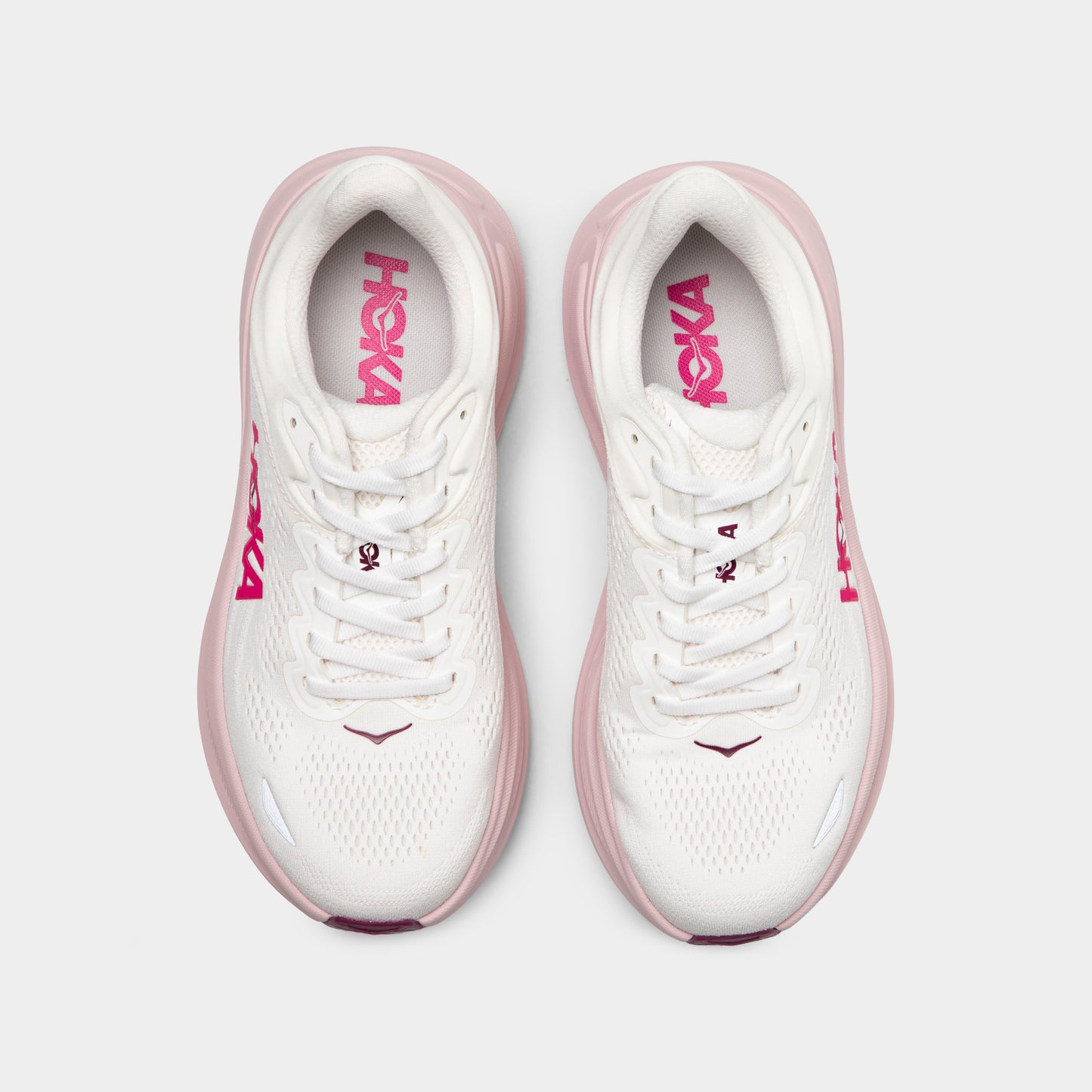 Hoka Femme Bondi 9 Blanc / Opaline Rose