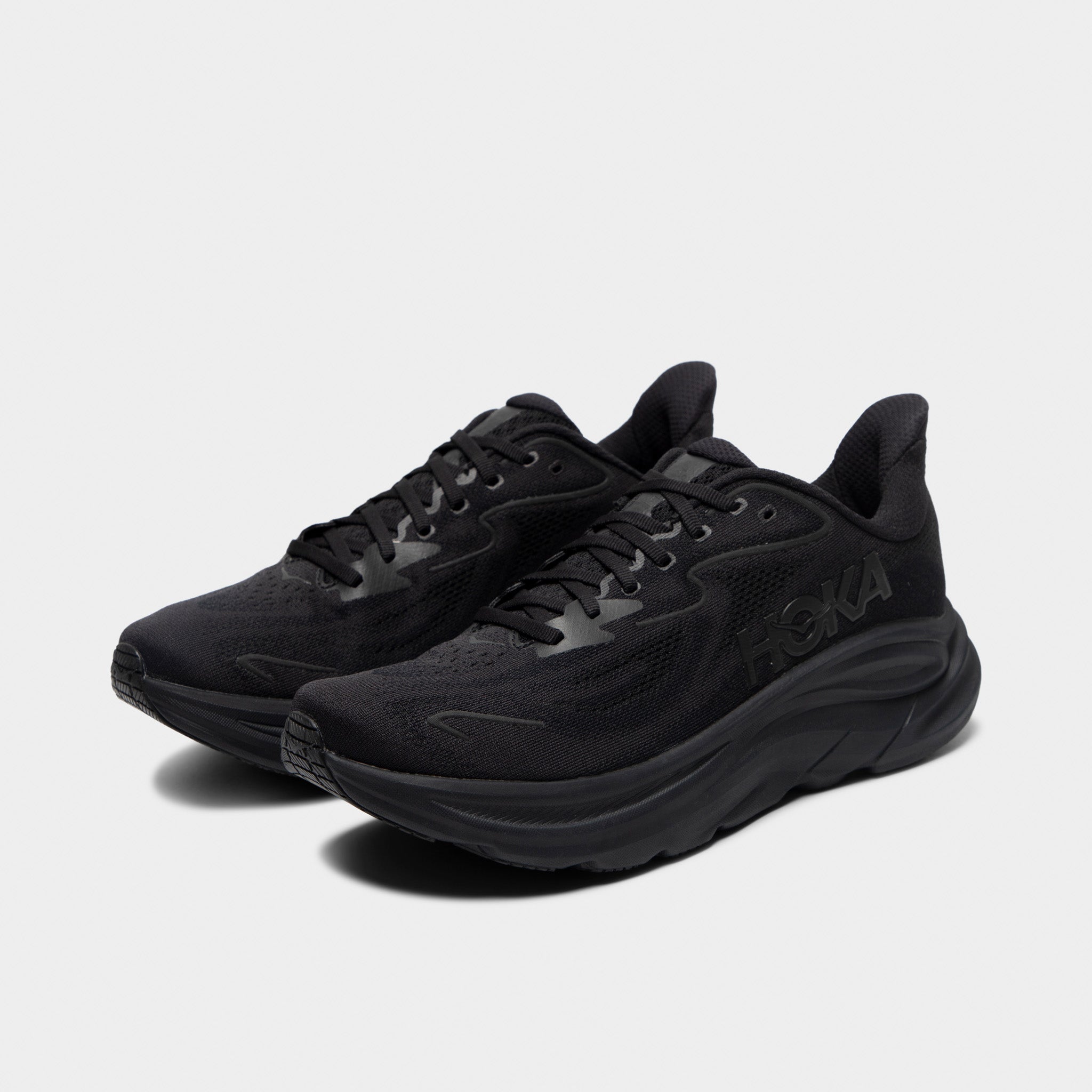 Hoka Clifton 10 Black / Black – JD Sports