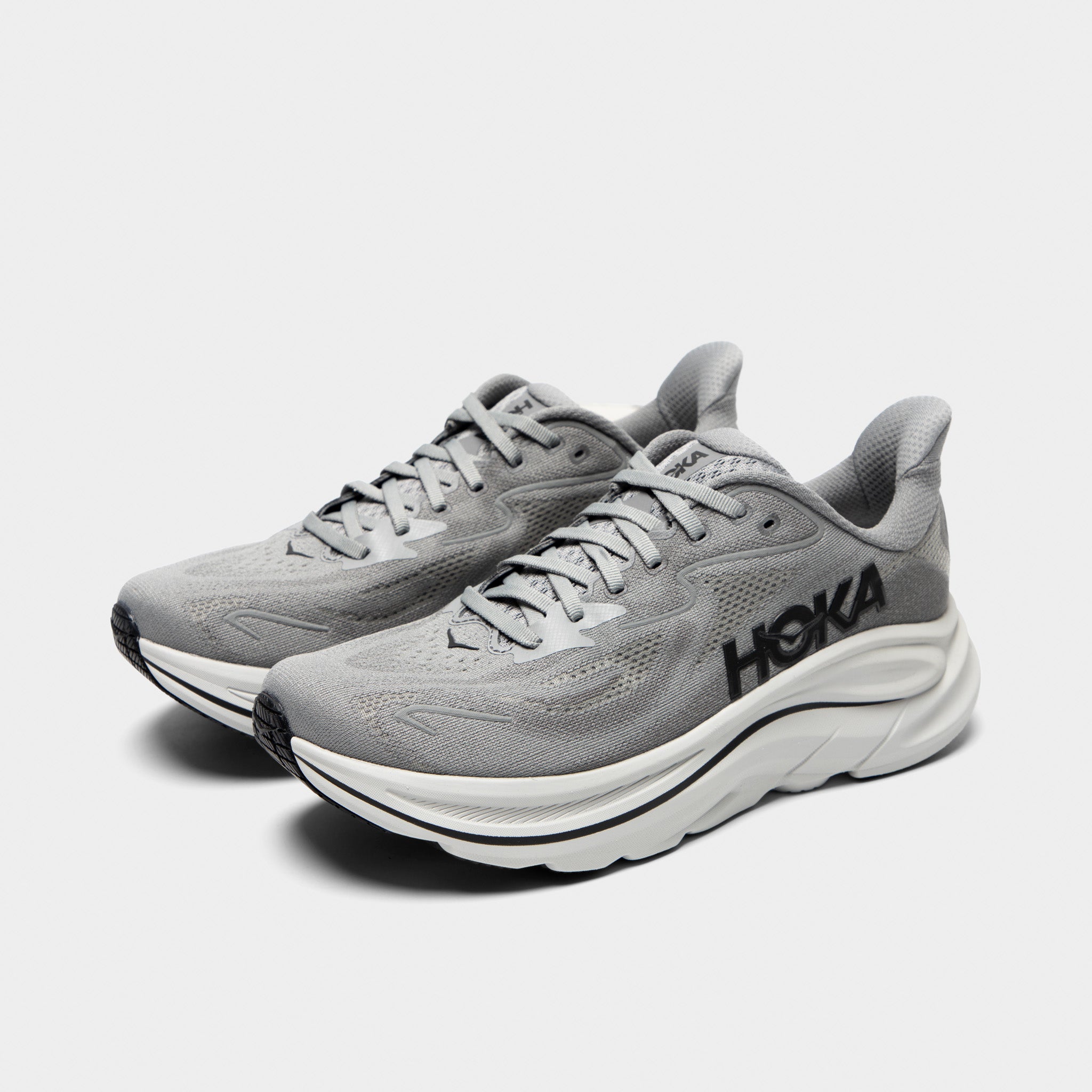 Hoka Clifton 10 Grey / Black – JD Sports