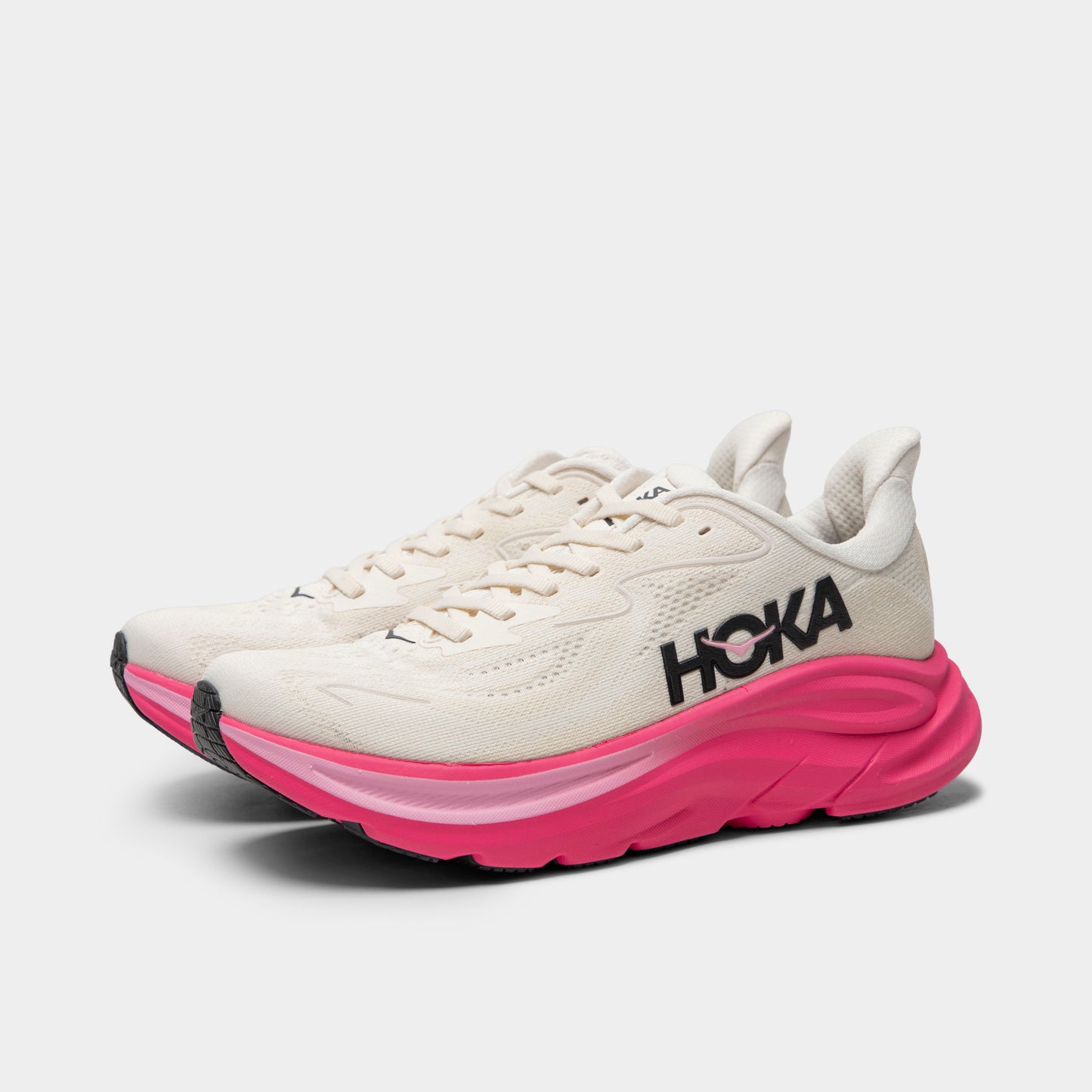 Hoka Femmes Clifton 10 Albâtre / Fruit du Dragon Néon 
