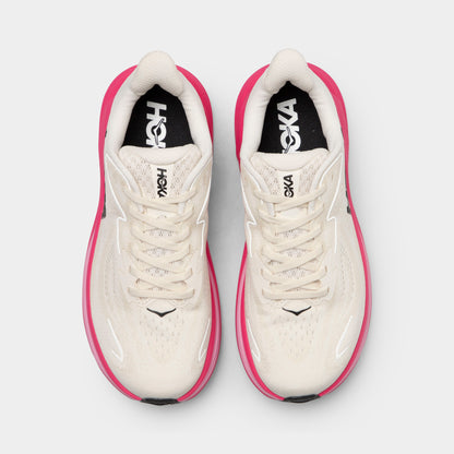Hoka Femmes Clifton 10 Albâtre / Fruit du Dragon Néon 