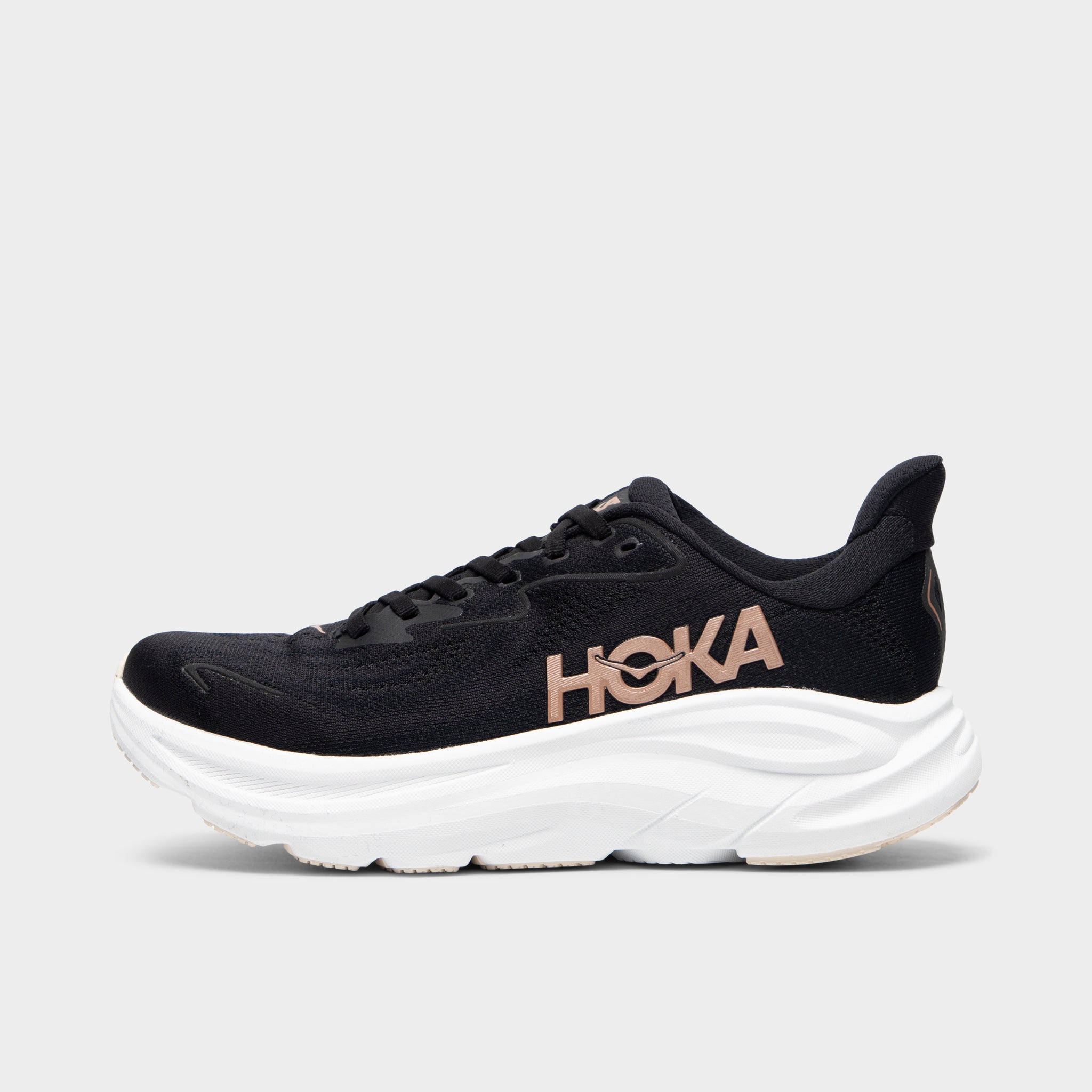 Hoka Women's Clifton 10 Black / White - Rose Gold – JD Sports