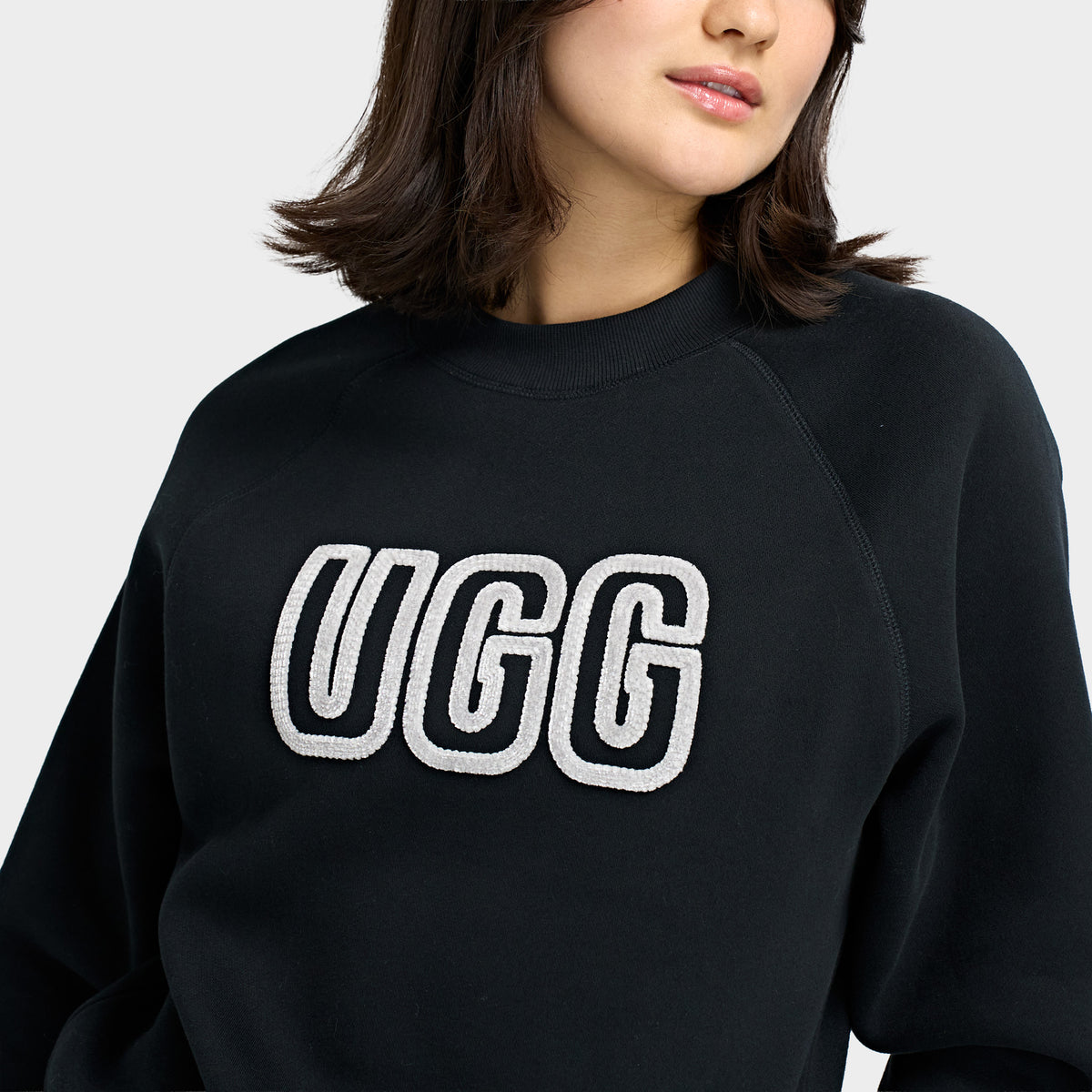 Haut ras du cou UGG avec logo / Noir