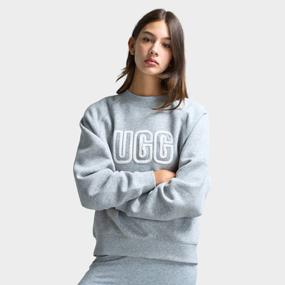 UGG Women's Logo Crewneck / Heather Grey