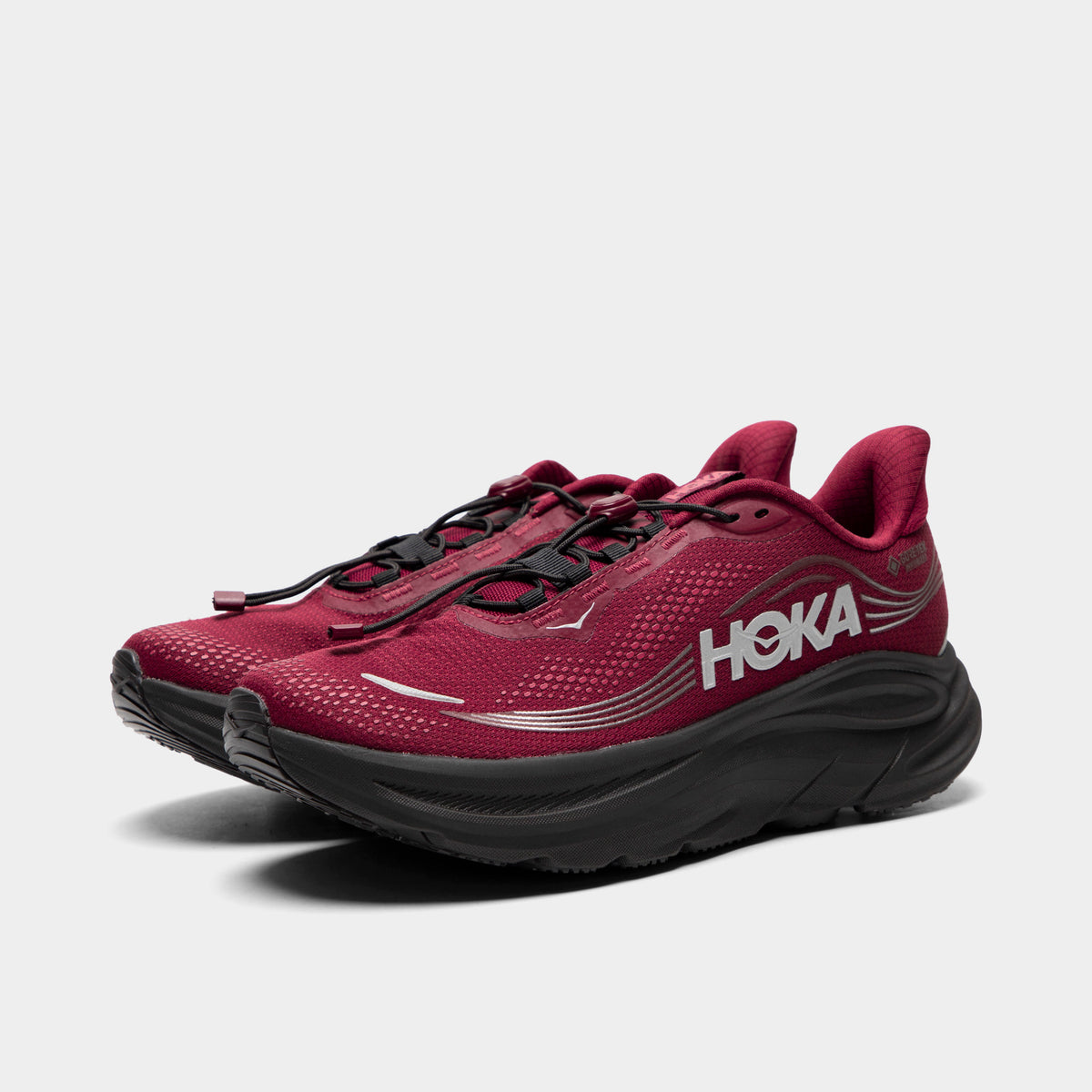 HOKA Clifton 11 GTX Varsity Burgundy / Carbon Black