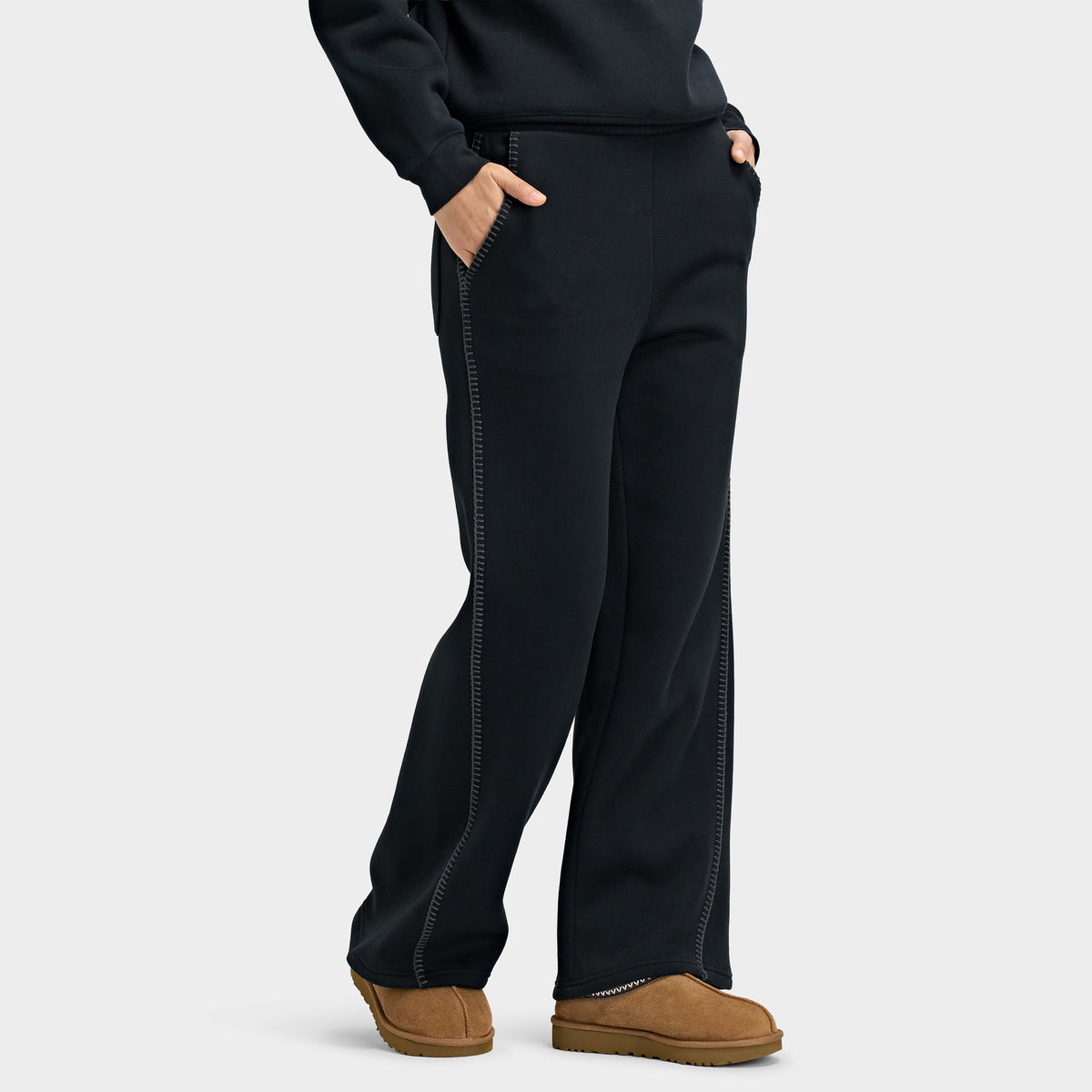 UGG Pantalon Droit Classique / Noir