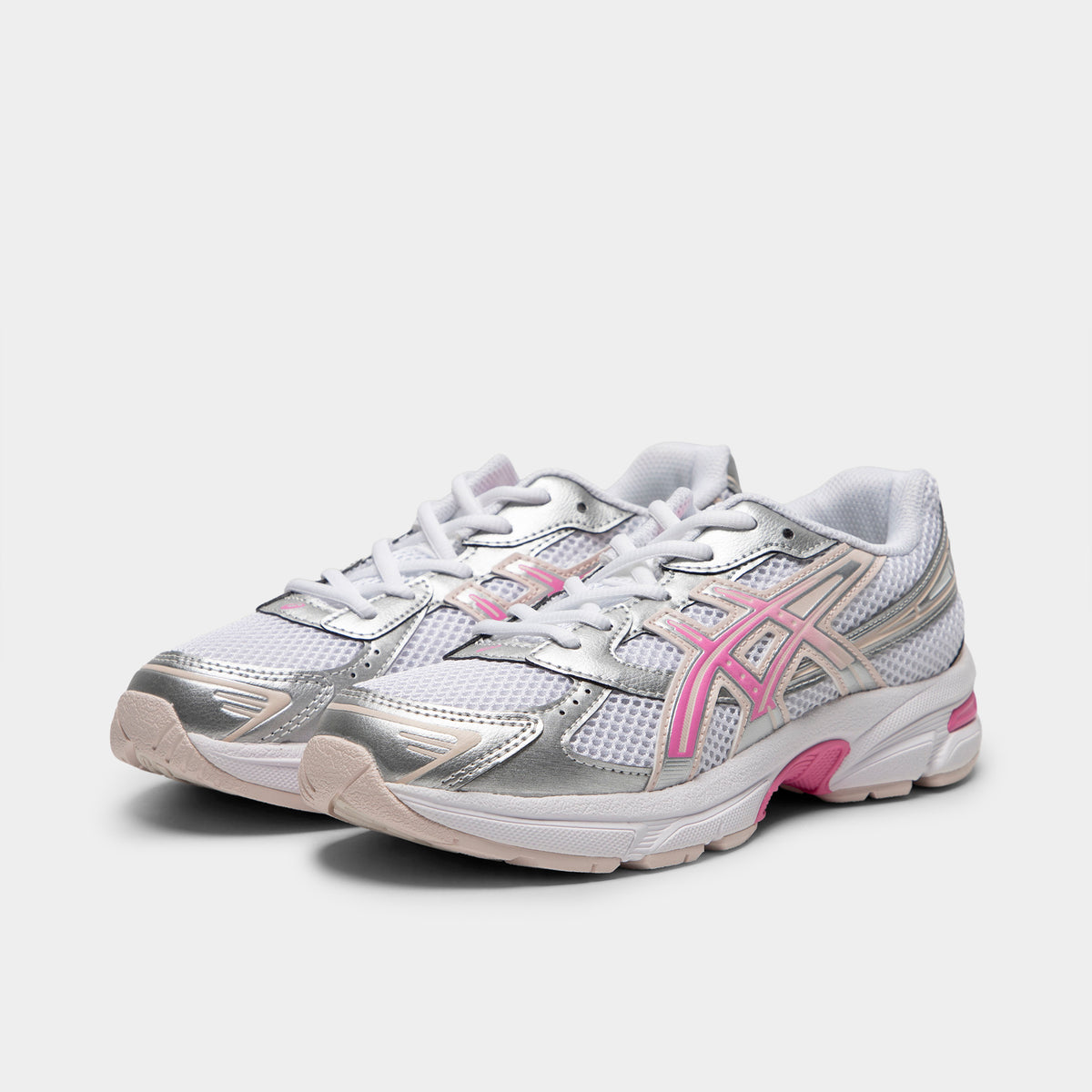 ASICS Juniors' GEL-1130 White / Dragonfruit