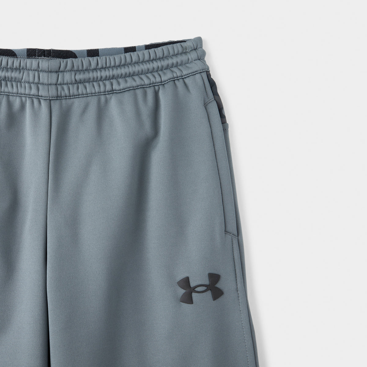 Under Armour Junior Boys' Armour Fleece Printed Joggers Pitch Grey / B