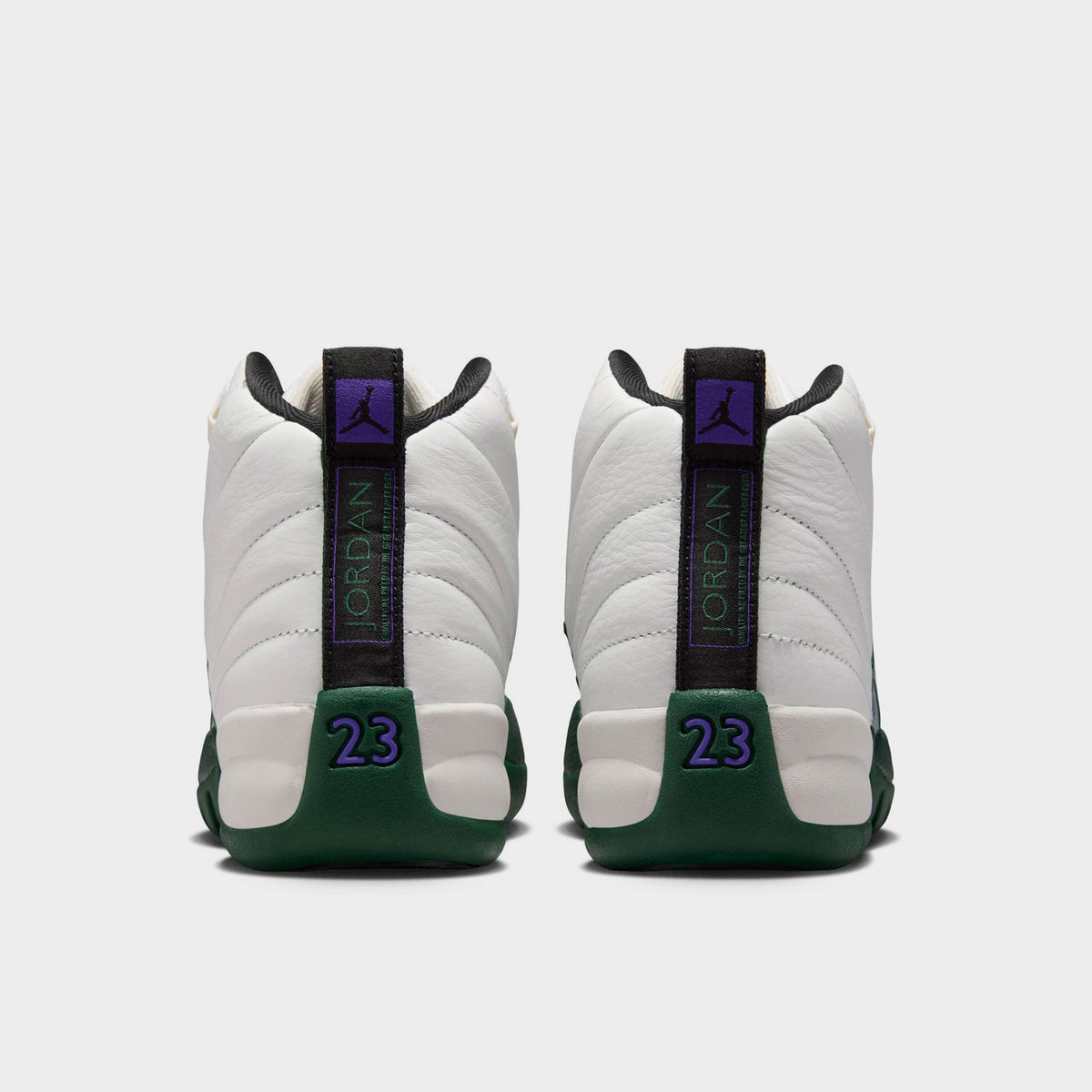 Jordan 12 Retro GS Summit White / Gorge Green - Black