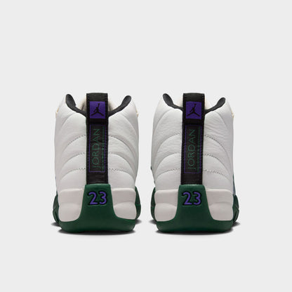 Jordan 12 Retro GS Summit White / Gorge Green - Black