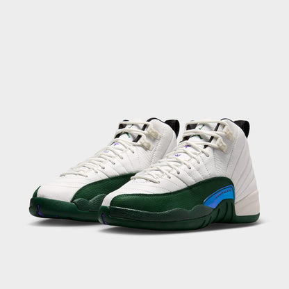 Jordan 12 Retro GS Summit White / Gorge Green - Black