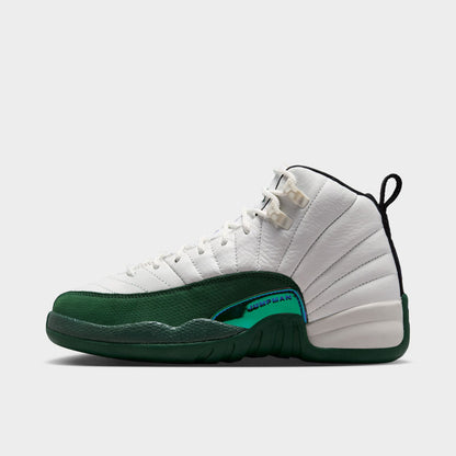 Jordan 12 Retro GS Summit White / Gorge Green - Black
