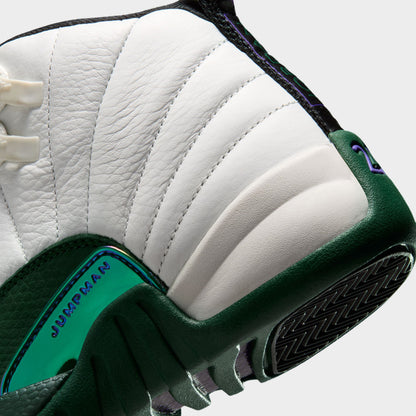 Jordan 12 Retro GS Summit White / Gorge Green - Black