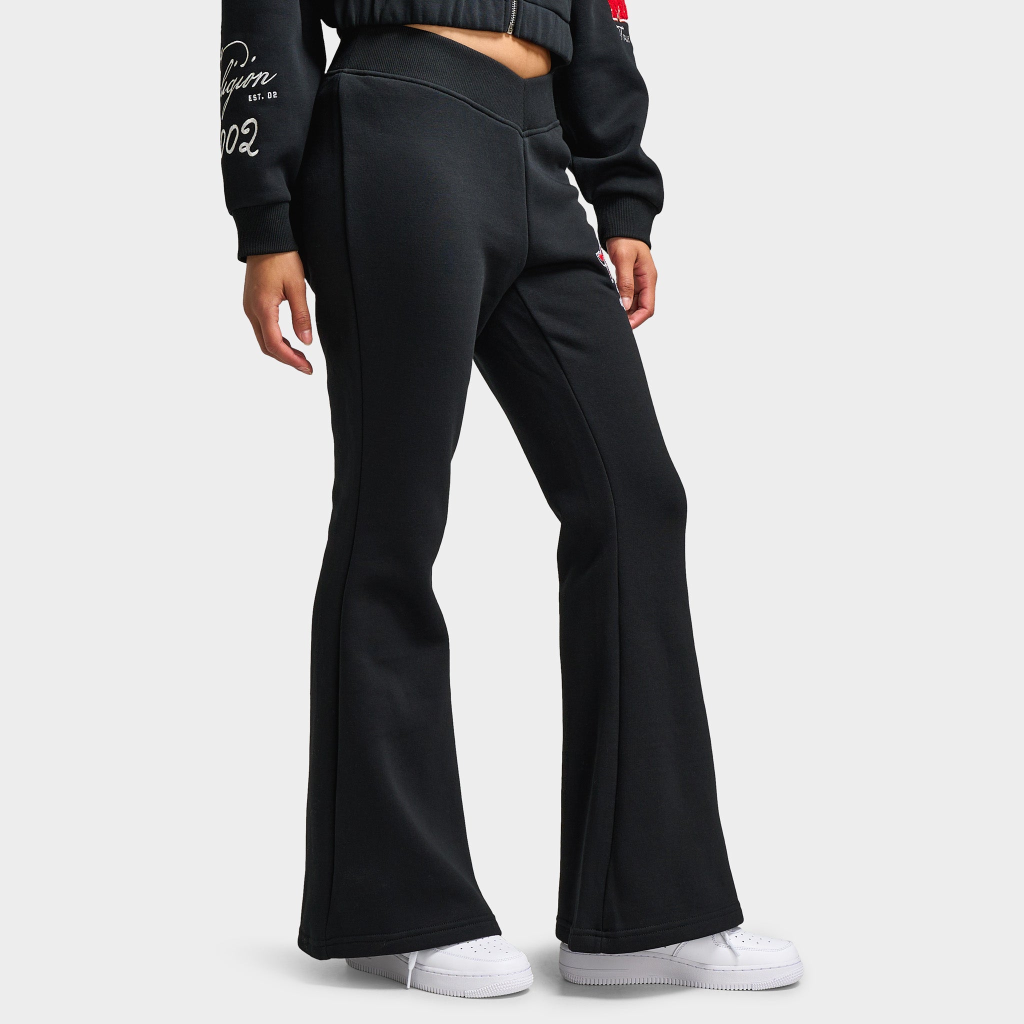 パンツ TRUE RELIGION flaredenimpants True Religion Women's Crystal V WB Flare Pants / Jet Black – JD Sports