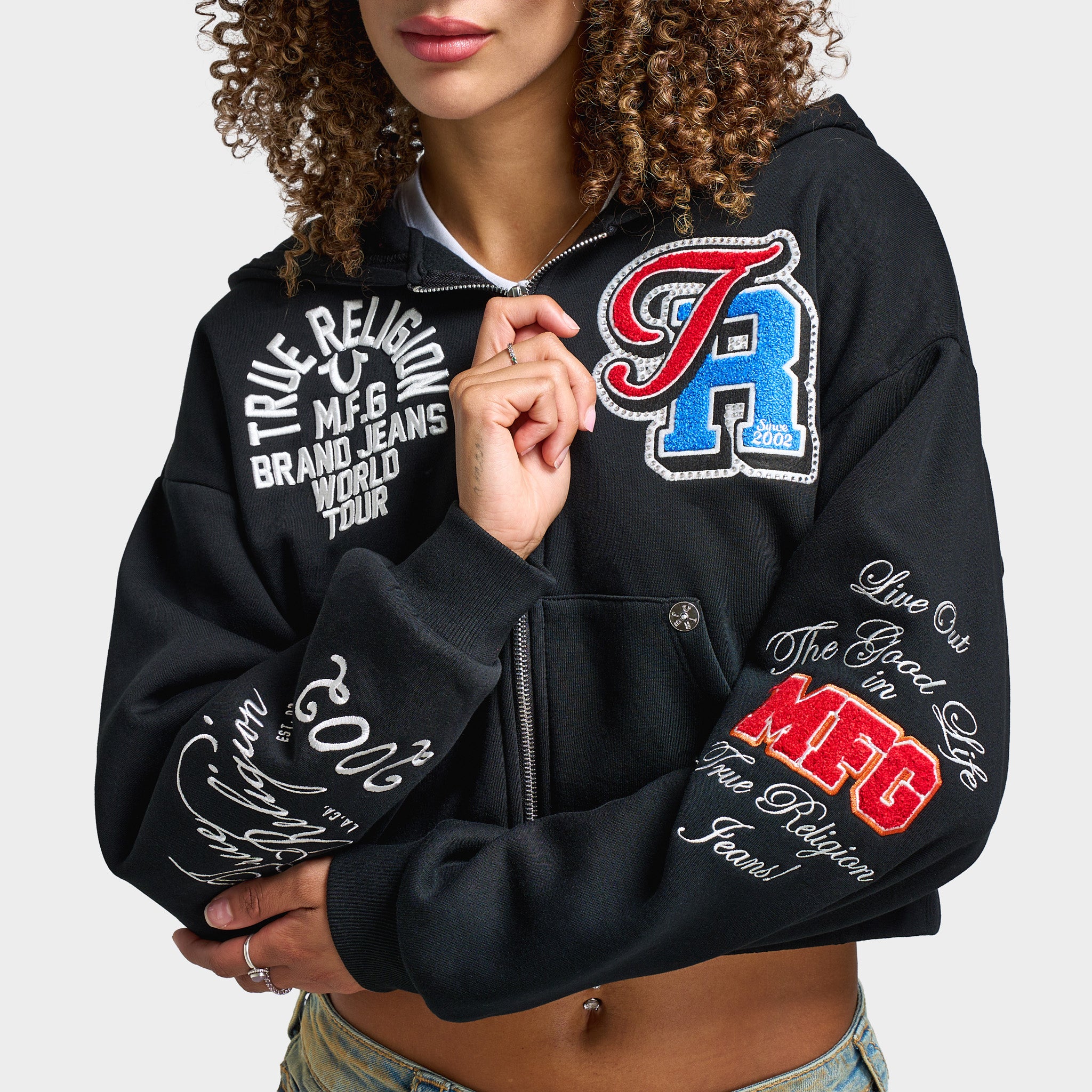 TRUE RELIGION /PU PATCH LOGO JACKET海外モデル TRUE RELIGION / トゥルー レリジョン PU PATCH LOGO JACKET