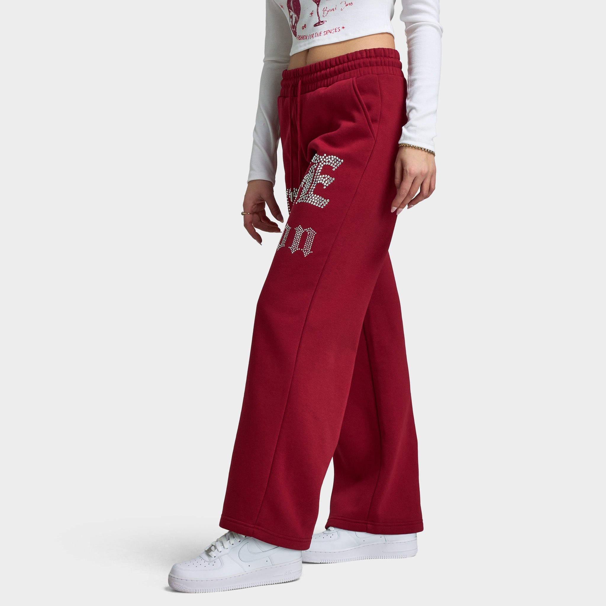 True Religion Women's Crystal Wide Leg Pants / Rhubarb – JD Sports