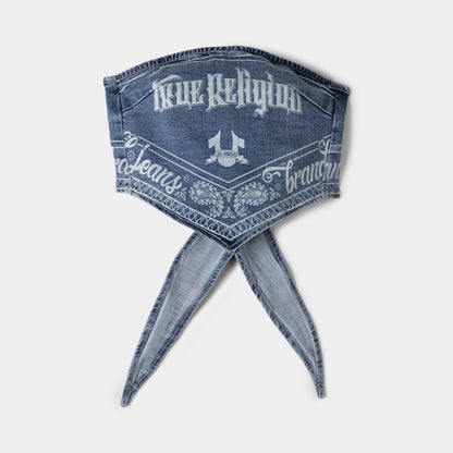 True Religion Haut foulard en Jean / Dérive de Venise
