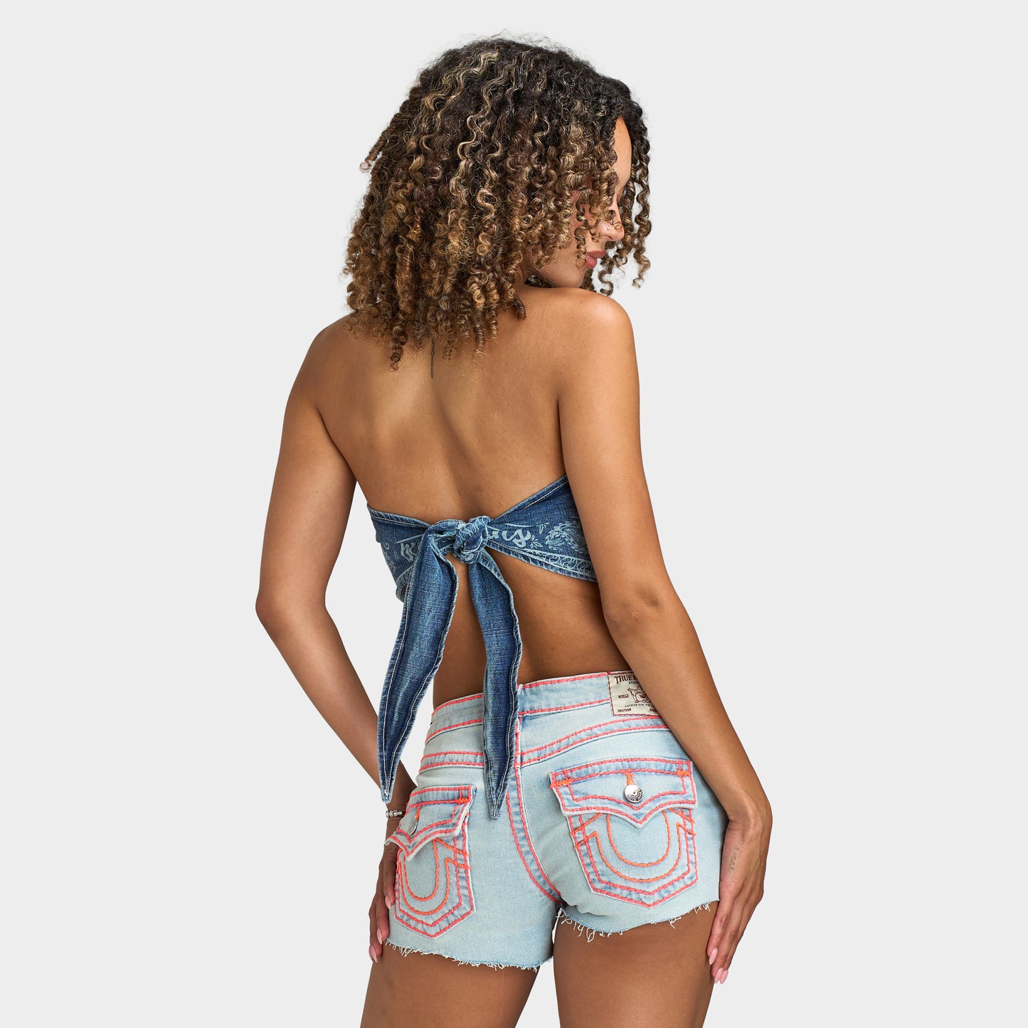 True Religion Denim Scarf Top / Venice Drift