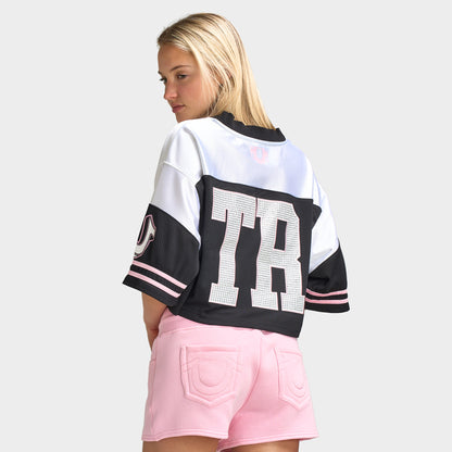 True Religion Maillot sport Crystal Noir / Blanc