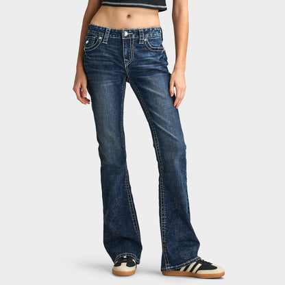 True Religion Women Crystal Becca Bootcut Big T / Dark Wash