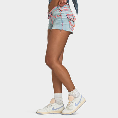 True Religion Joey LR Cut Off Short Supper T Flap / Blue