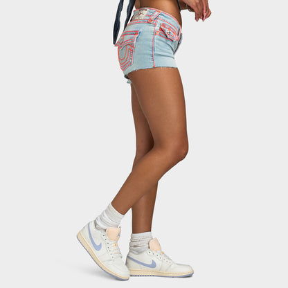 True Religion Joey LR Cut Off Short Supper T Flap / Blue