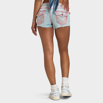 True Religion Joey LR Cut Off Short Supper T Flap / Blue