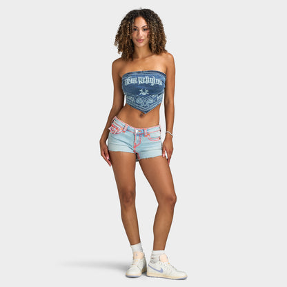 True Religion Joey LR Cut Off Short Supper T Flap / Blue