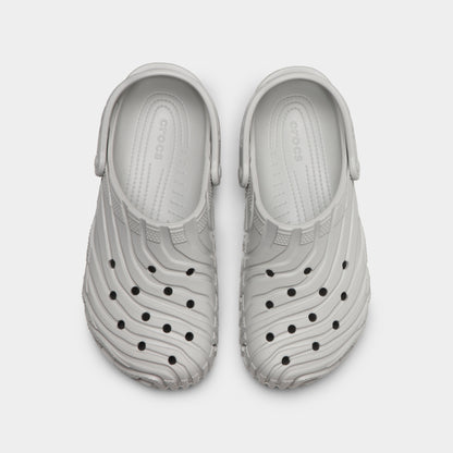 Crocs Classic Erosion Clog. Top view of atmosphere clogs showing ventilation holes, sculpted toe boxes and pivoting heel straps.