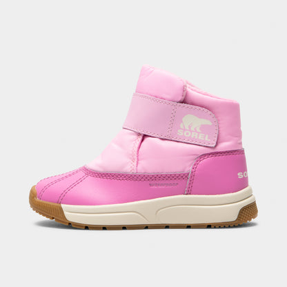 Sorel Children's Whitney 3 Strap Mid Waterproof Boots Pink Flare / Orchid