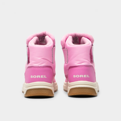 Sorel Children's Whitney 3 Strap Mid Waterproof Boots Pink Flare / Orchid