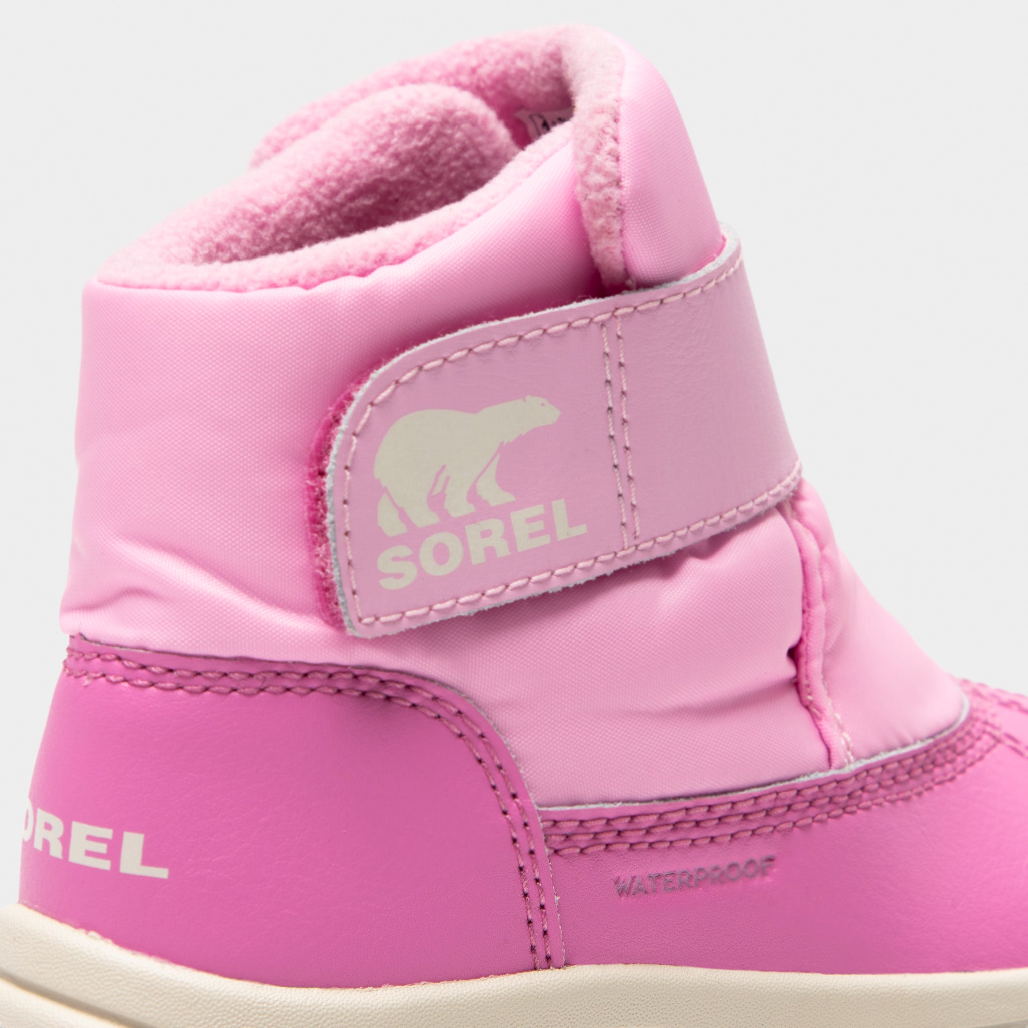 Sorel Children's Whitney 3 Strap Mid Waterproof Boots Pink Flare