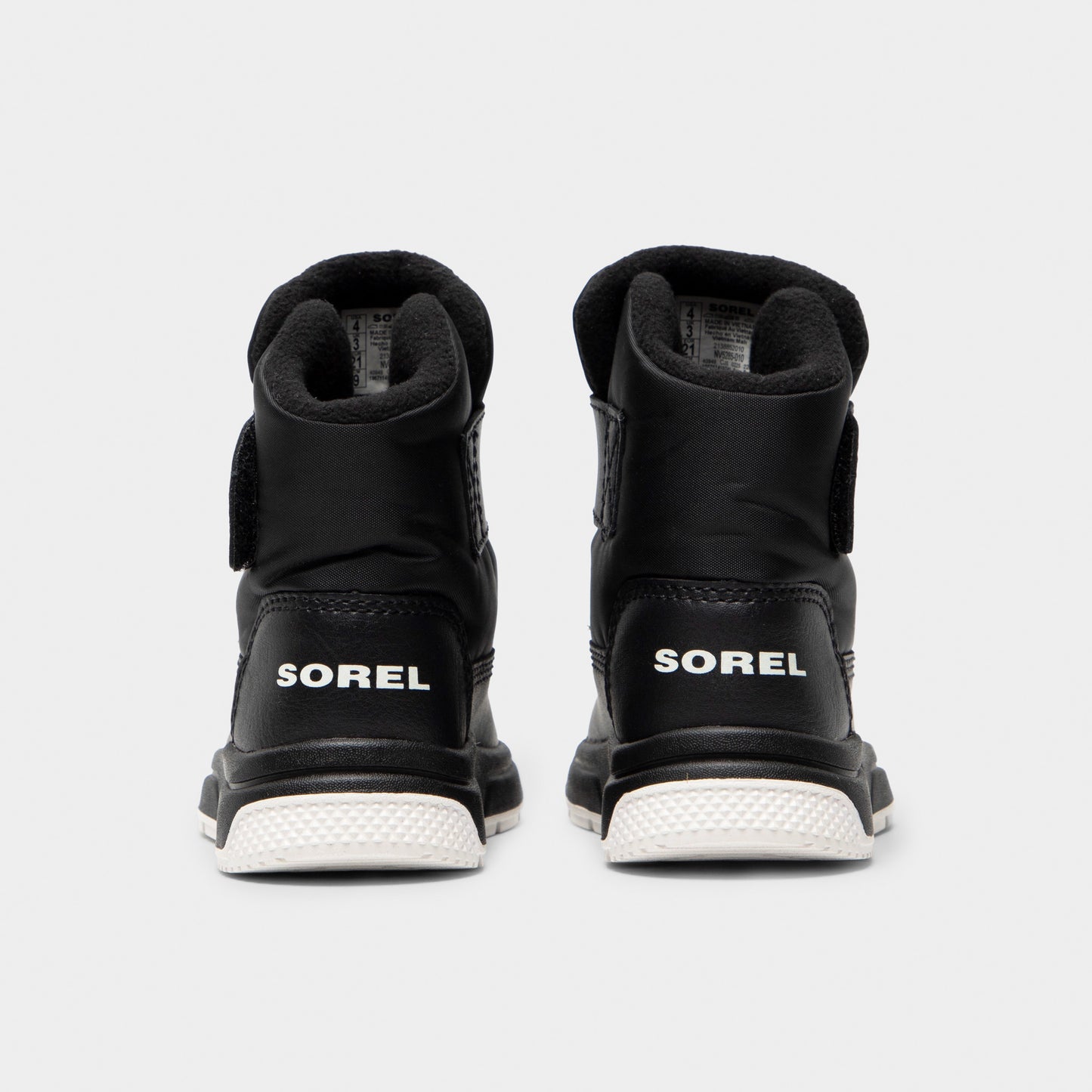 Sorel Toddlers' Whitney 3 Strap Mid Waterproof Boots Black / Sea Salt