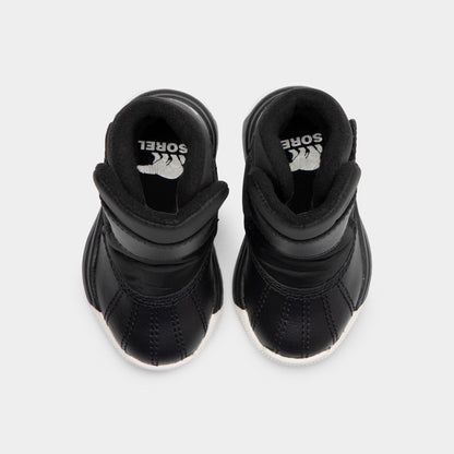 Sorel Toddlers' Whitney 3 Strap Mid Waterproof Boots Black / Sea Salt