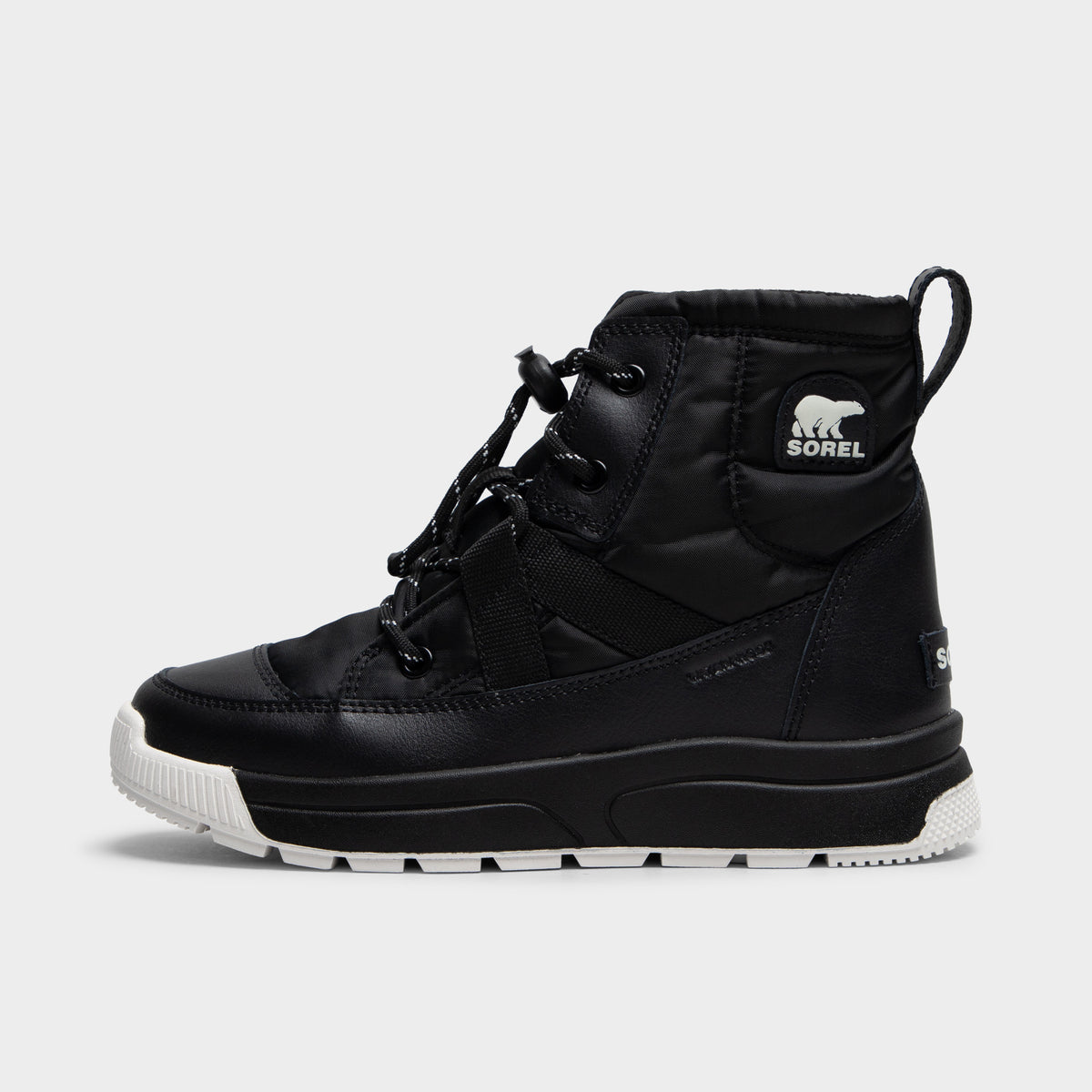 Sorel Juniors' Whitney III Mid Waterproof Black / Black