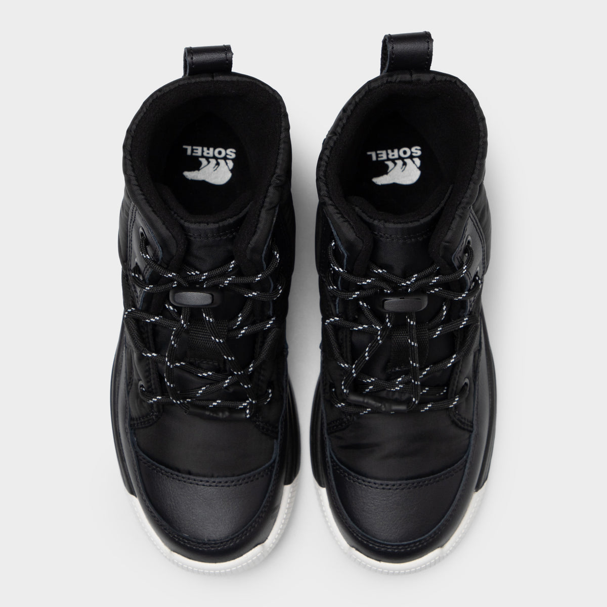 Sorel Juniors' Whitney III Mid Waterproof Black / Black