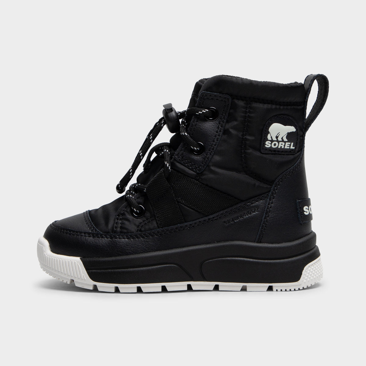 Sorel Children's Whitney III Mid Waterproof Black / Black