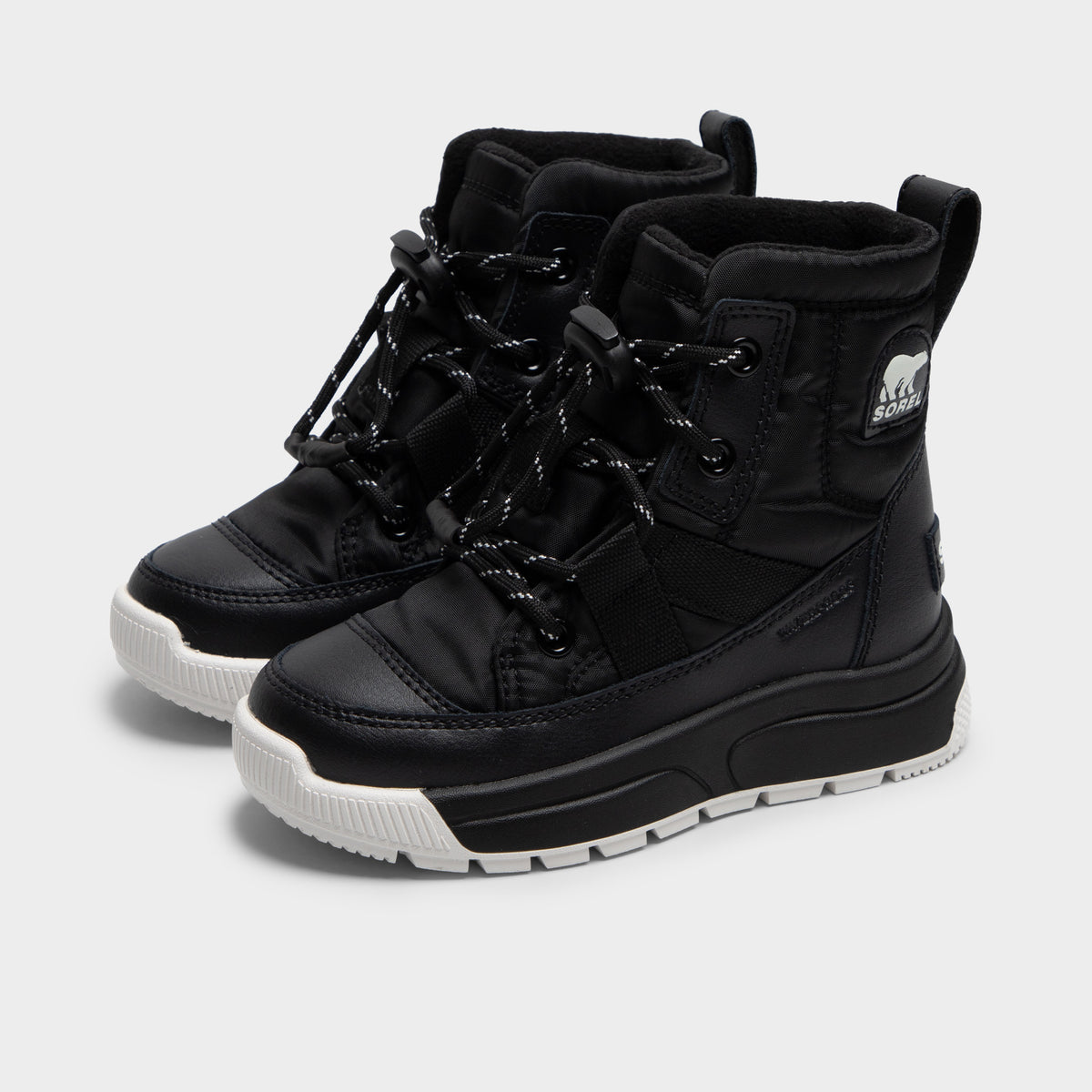 Sorel Children's Whitney III Mid Waterproof Black / Black